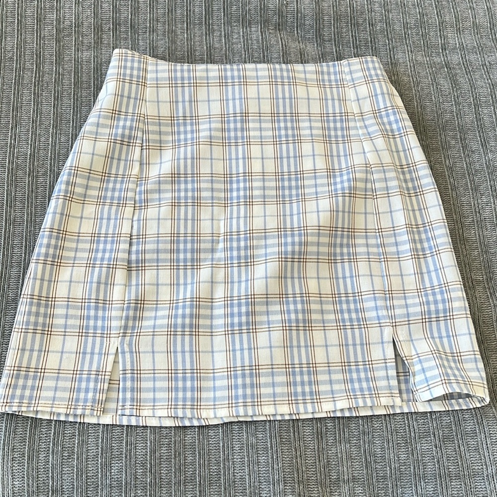Shein plaid skirt